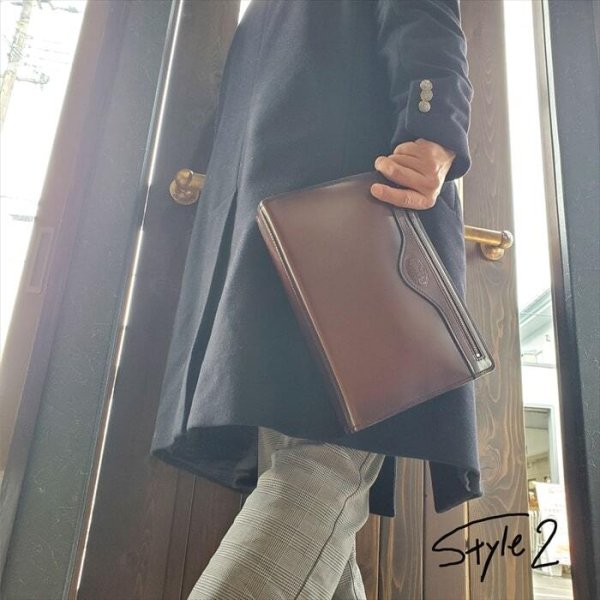 セカンドバッグ本革レザークラッチバッグメンズフォーマルバッグブランドSADDLE01008日本製豊岡製鞄牛革A5アンティーク調シャドー加工チョコ冠婚葬祭旅行外出鞄倶楽部