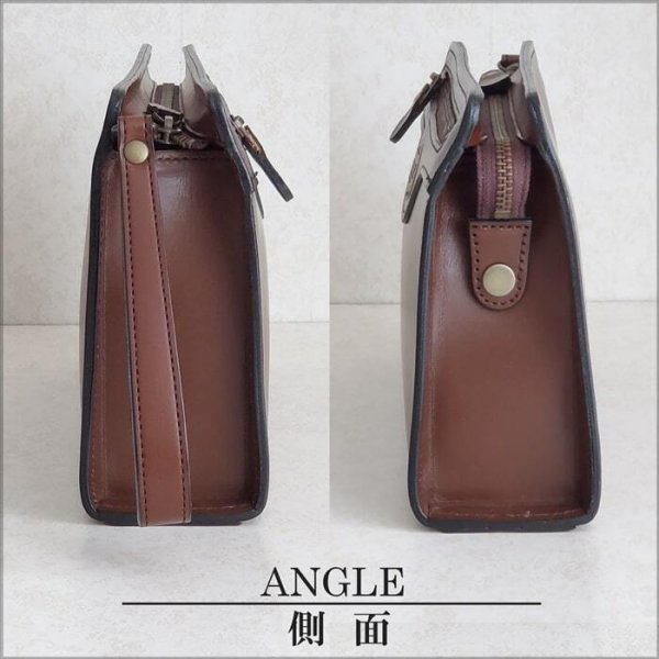 セカンドバッグ本革レザークラッチバッグメンズフォーマルバッグブランドSADDLE01009日本製豊岡製鞄牛革アンティーク調シャドー加工チョコ冠婚葬祭旅行外出鞄倶楽部