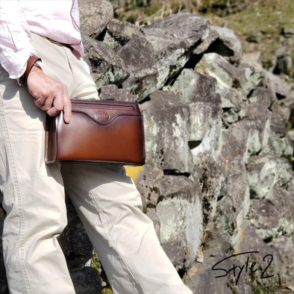 セカンドバッグ本革レザークラッチバッグメンズフォーマルバッグブランドSADDLE01009日本製豊岡製鞄牛革アンティーク調シャドー加工チョコ冠婚葬祭旅行外出鞄倶楽部