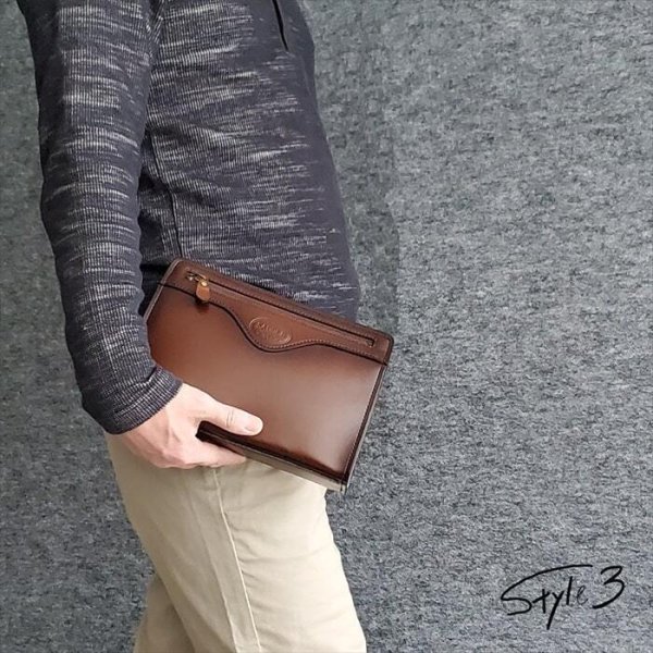 セカンドバッグ本革レザークラッチバッグメンズフォーマルバッグブランドSADDLE01009日本製豊岡製鞄牛革アンティーク調シャドー加工チョコ冠婚葬祭旅行外出鞄倶楽部