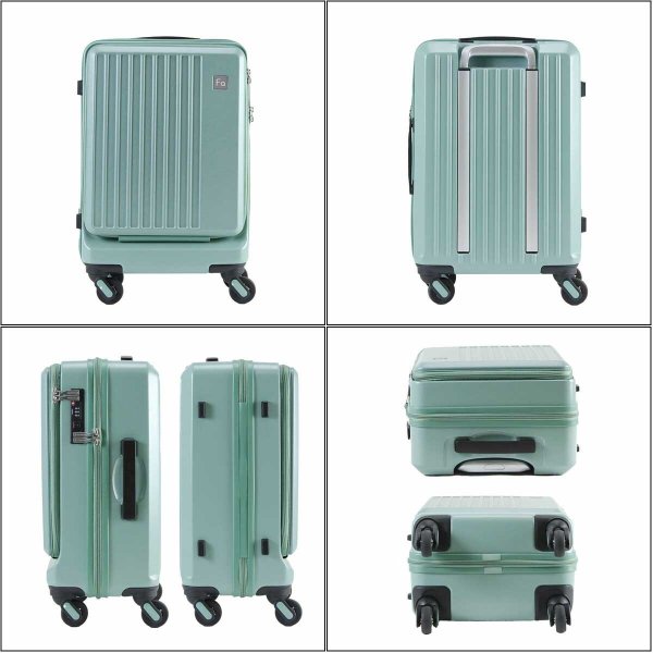 スーツケーストラベルケース軽量48cms32リッター消音静かフロントポケットブランドFREQUENTERキャリーケースNo:1-2544輪縦型旅行キャリーケースエンドー鞄製