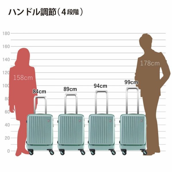 スーツケーストラベルケース軽量48cms32リッター消音静かフロントポケットブランドFREQUENTERキャリーケースNo:1-2544輪縦型旅行キャリーケースエンドー鞄製