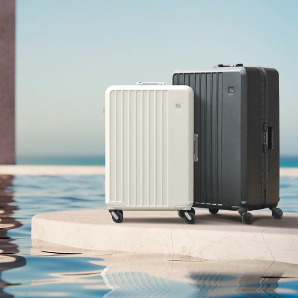 画像2: スーツケース フレーム型 簡単開閉 トラベルケース 軽量 67cm L TSA ダイヤル式ロック 90リッター 消音 静か ブランド FREQUENTER キャリーケース 1-531 4輪 縦型 旅行鞄 エンドー鞄 (2)