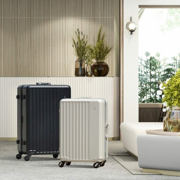 画像5: スーツケース フレーム型 簡単開閉 トラベルケース 軽量 67cm L TSA ダイヤル式ロック 90リッター 消音 静か ブランド FREQUENTER キャリーケース 1-531 4輪 縦型 旅行鞄 エンドー鞄 (5)