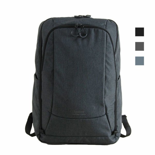 画像2: デイバッグ リュックサック バックパック Ｄ－パック モバイルPAD ノートPC対応 マチ幅拡張 ブランド Spasso スパッソ 1-560 キャリーオン対応 トラベルリュック 旅行 通勤 通学 大容量 エンドー鞄 (2)