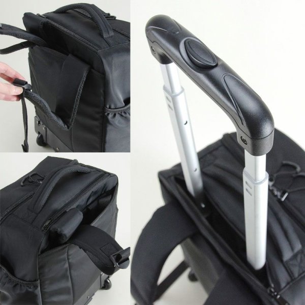 画像5: キャリーバッグ リュックキャリー デイパック キャスター付き バックパック ブランド Spasso スパッソ 1-561 3WAY トラベルバッグ 旅行 出張 修学旅行 中学生 高校生 大容量 エンドー鞄 (5)