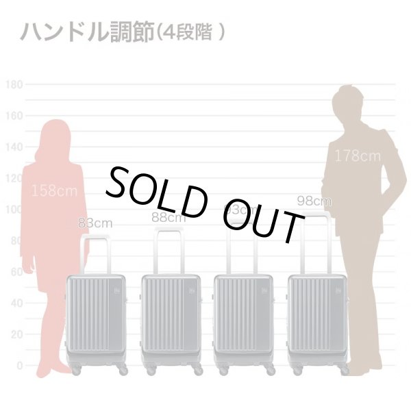 画像19: スーツケース キャリーケース トラベルケース 52cm S ブランド FREQUENTER フリクエンター 1-730 4輪 コンテナ 縦型 エクスパンド機能 旅行カバン (19)