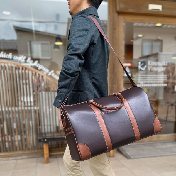 画像2: ボストンバッグ 旅行カバン 2way メンズ レディース ブランド CRADLE RIVER 10458 2泊 3泊 出張 ビジネス トラベル レジャー 日帰り旅行 鞄倶楽部 (2)