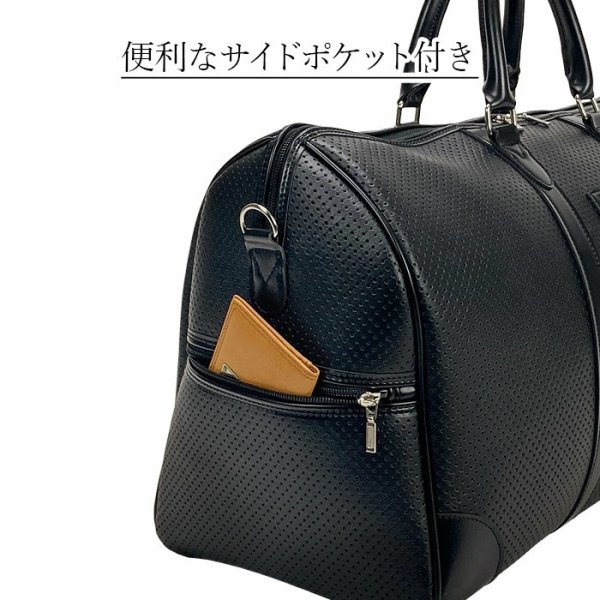 画像10: ボストンバッグ メンズ レディース トラベル 旅行 凹凸加工 レトロ 日本製 ブランド ブレリアス BRELIOUS 10461 ゴルフ 出張 鞄倶楽部 (10)