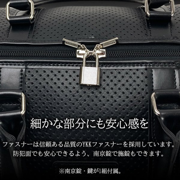 画像6: ボストンバッグ メンズ レディース トラベル 旅行 凹凸加工 レトロ 日本製 ブランド ブレリアス BRELIOUS 10461 ゴルフ 出張 鞄倶楽部 (6)