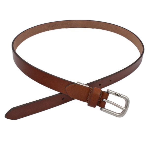 ベルト日本製ブランドEDWINエドウィンカジュアルジーンズウエスタン細目25mm牛革レザーベルトメンズレディース無地シンプルユニセックスギフトプレゼント