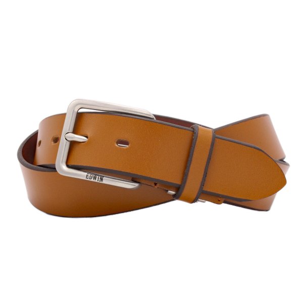 ベルト日本製ブランドEDWINエドウィンカジュアルジーンズウエスタン35mm面取り牛革レザーベルトメンズレディース無地シンプルユニセックスギフトプレゼント