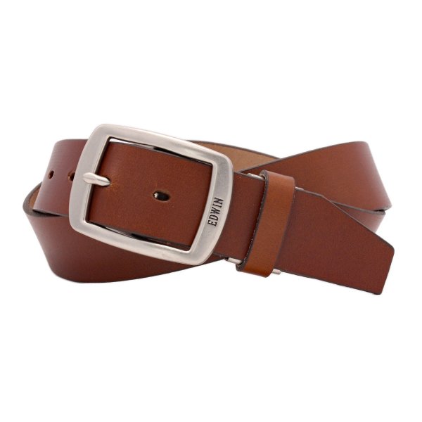 ベルト日本製ブランドEDWINエドウィンカジュアルジーンズウエスタン35mmギャリソンバックル牛革レザーベルトメンズレディース無地シンプルユニセックスギフトプレゼント