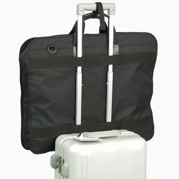 画像9: ガーメントバッグ ハンガーケース 背広入れ メンズ レディース ブランド BLAZER CLUB 13058 スーツ ドレス 持ち運び 衣類収納 ハンガー２本 冠婚葬祭 結婚式 出張 旅行 鞄倶楽部 (9)