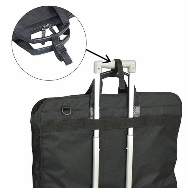 画像10: ガーメントバッグ ハンガーケース 背広入れ メンズ レディース ブランド BLAZER CLUB 13058 スーツ ドレス 持ち運び 衣類収納 ハンガー２本 冠婚葬祭 結婚式 出張 旅行 鞄倶楽部 (10)