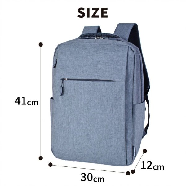 画像16: ビジネスリュック デイバッグ ビジネスバッグ ノートPC対応 B4 大容量 軽量 縦型  CAPTAIN STAG 1340 多機能 Back Pack 通勤 通学 アウトドア スポーツクラブ (16)