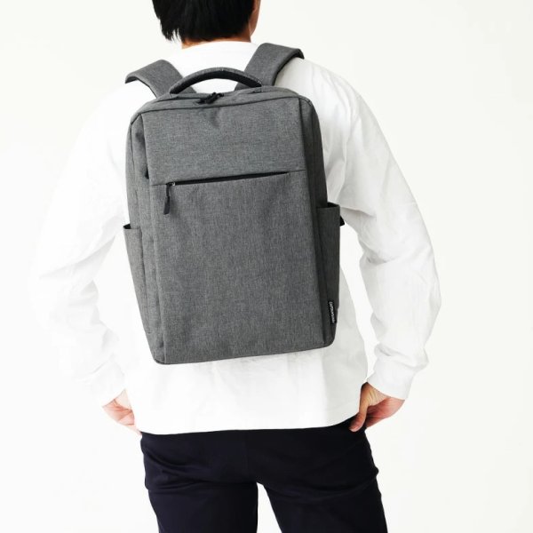 画像4: ビジネスリュック デイバッグ ビジネスバッグ ノートPC対応 B4 大容量 軽量 縦型  CAPTAIN STAG 1340 多機能 Back Pack 通勤 通学 アウトドア スポーツクラブ (4)