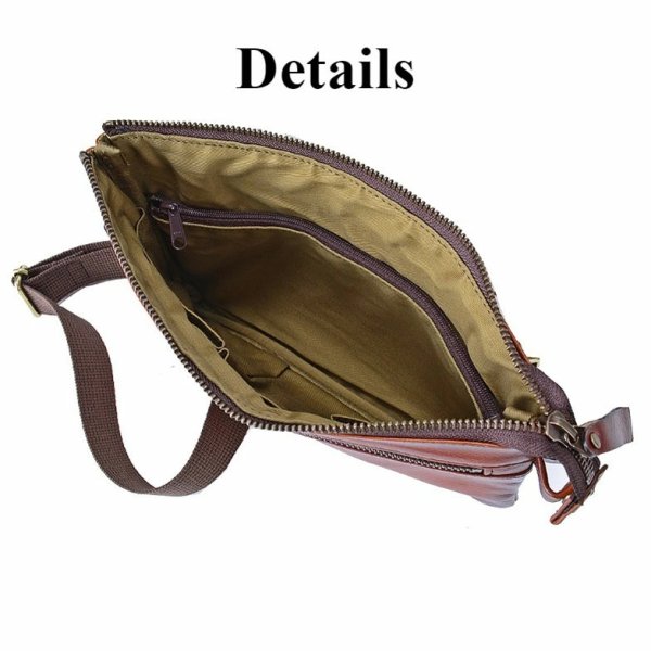 画像6: ショルダーバッグ セカンドポーチ 牛革 レザー 肩掛け 国産 豊岡製 アンティーク調 シャドー加工 小さめ 横型 メンズ レディース フォーマル ブランド GEM BASIC 1503 サコッシュ 本革 ブラウン お出掛け 冠婚葬祭 旅行 外出 (6)