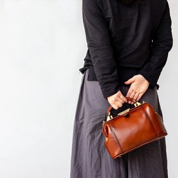 ダレスバッグセカンドポーチショルダーバッグ小さめ牛革レザー手付き肩掛け国産豊岡製メンズレディースアンティーク調シャドー加工ブランドGEMBASIC15222Way本革ブラウンお出掛け冠婚葬祭旅行外出