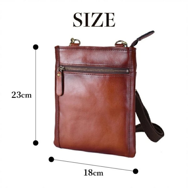 ショルダーバッグ牛革レザー肩掛け国産豊岡製アンティーク調シャドー加工小さめ縦型メンズレディースフォーマルブランドGEMBASIC1523サコッシュ本革ブラウンお出掛け冠婚葬祭旅行外出