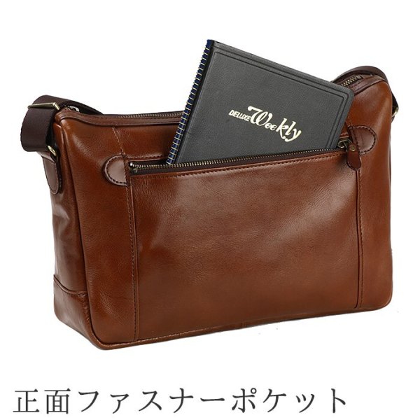 ショルダーバッグメンズ本革B5斜めがけ横型ブランドBLAZERCLUBNo:16286かっこいい牛革高級レザーショルダー日本製通勤旅行お出掛鞄倶楽部