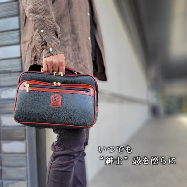 ショルダーバッグ手提げバッグメンズB5ブランドPHILIPELANGLET16454横型日本製国産豊岡製鞄2way雨、汚れにも強いボンディング合成皮革旅行黒カーキフォーマル鞄倶楽部