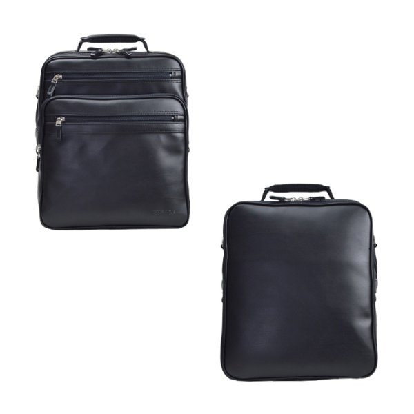 ショルダーバッグ大容量大き目フライトショルダービジネスバッグ日本製豊岡製鞄ブランドBRELIOUS16461A4ファイル対応メンズ縦型黒２層2WAYマチ広軽量通勤