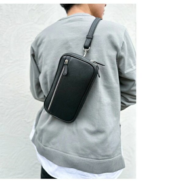 ショルダーバッグボディーバッグメンズレディースリアルレザーブランドHAMILTONGrandeur164664WAYお散歩お出掛けSDGsLWG認証レザー鞄倶楽部