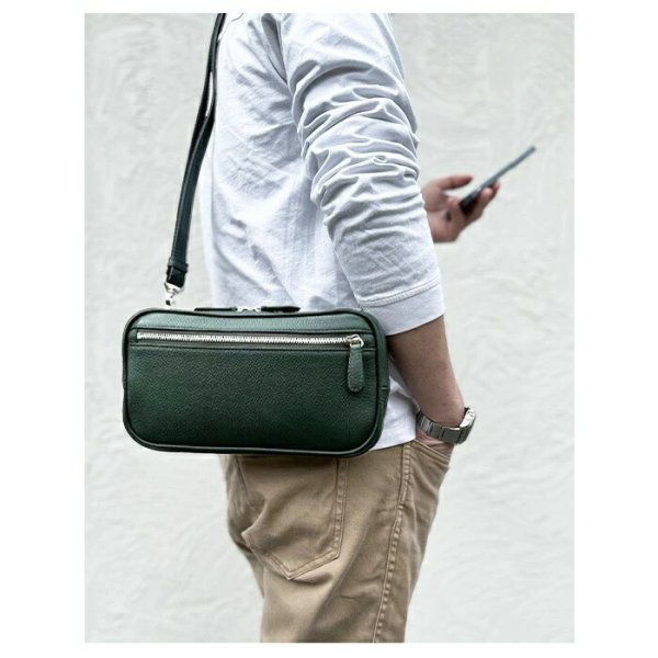 ショルダーバッグボディーバッグメンズレディースリアルレザーブランドHAMILTONGrandeur164664WAYお散歩お出掛けSDGsLWG認証レザー鞄倶楽部