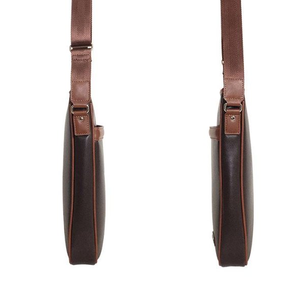 画像12: ショルダーバッグ フォーマル カジュアル メンズ ブランド CRADLE RIVER 16472 A4ファイル対応 防滴 防汚 縦型 肩掛け 旅行 お散歩 お出掛け 通勤 通学 鞄倶楽部 (12)