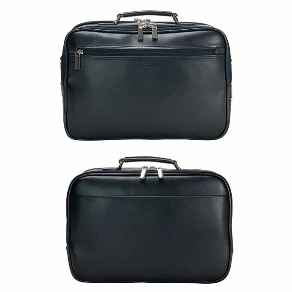 画像13: ショルダーバッグ 大容量 軽量 横型 肩掛け メンズ ブランド ANDY HAWARD 16479 A4用紙収納 手持ちハンドル 黒 2層 2WAY 冠婚葬祭 通勤 外出 鞄倶楽部 (13)