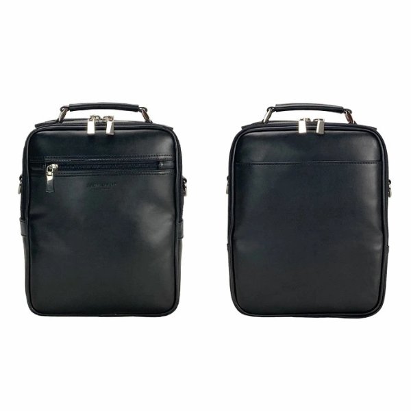 画像13: ショルダーバッグ 軽量 縦型 肩掛け メンズ ブランド ANDY HAWARD 16482 B5用紙サイズ収納 手持ちバンドル 黒 ２層 2WAY 冠婚葬祭 通勤 外出 鞄倶楽部 (13)