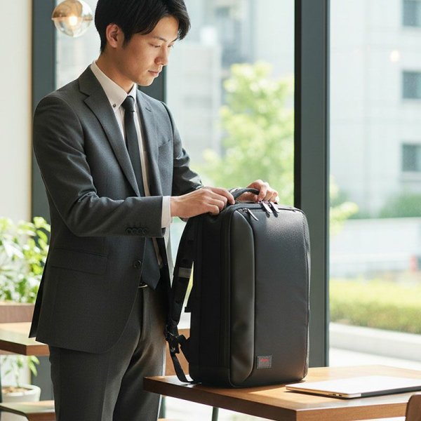 画像4: ビジネスリュック Ｄーバッグ ビジネスバッグ Ｗルーム メンズ レディース ノートPC モバイル 対応 ブランド NEOPRO REDPOINT ネオプロ 2-124 自転車 通勤 通学 軽量 多機能 エンドー鞄 (4)