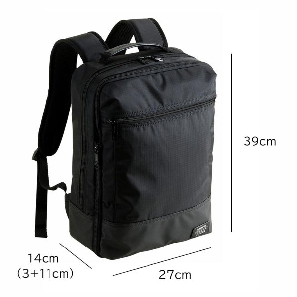 画像10: ビジネスリュック デイバッグ ビジネスバッグ 撥水 軽量 高耐久 メンズ レディース ブランド FARVIS RIP ファービス 2-192 ノートPC モバイル 対応 エクスパンド機能 通勤 通学 就活 エンドー鞄 (10)