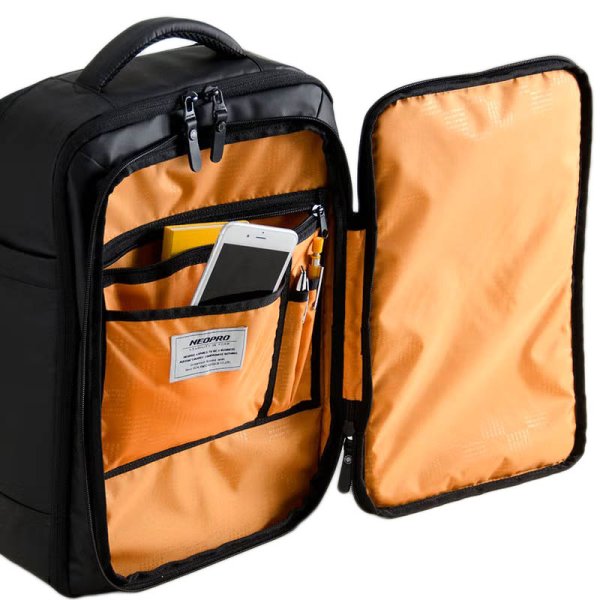 画像6: ビジネスリュック スクエアバックパック ブランド NEOPRO COMMUTE LIGHT 2-356 縦型 2Way 防滴 防汚 タブレット ノートPC 対応 ビジネスバッグ 軽量 通勤 通学 就活 エンドー鞄 (6)