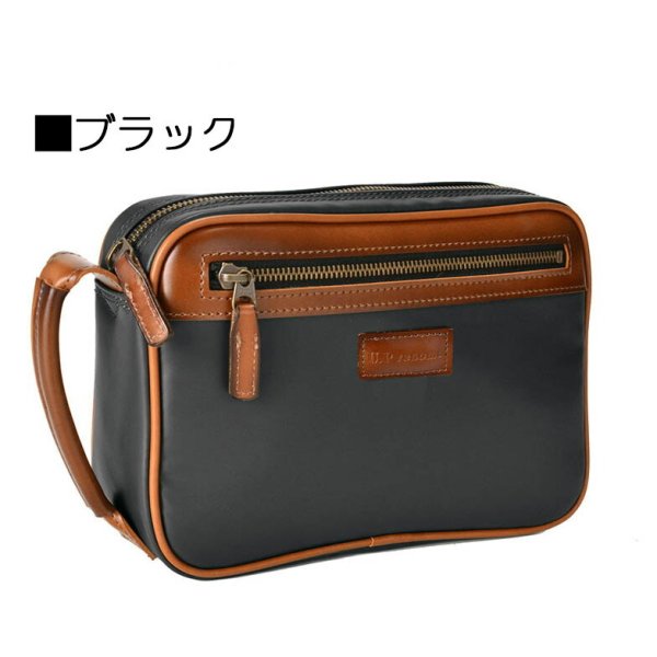 セカンドバッグメンズポーチ軽量防水素材ブランドU.Prenoma20100ユーピーレノマ日本製豊岡鞄横型おしゃれ旅行冠婚葬祭お散歩ハンドバッグサブバッグフェイクレザー合成皮革
