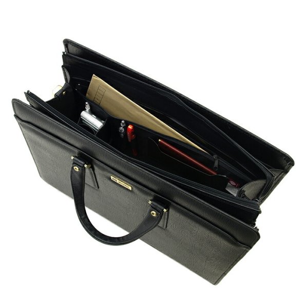 ビジネスバッグメンズブリーフケースレトロ日本製豊岡製B4ファイル大容量自立ブランドGUST#22027鍵付きオールドスタイル鞄倶楽部