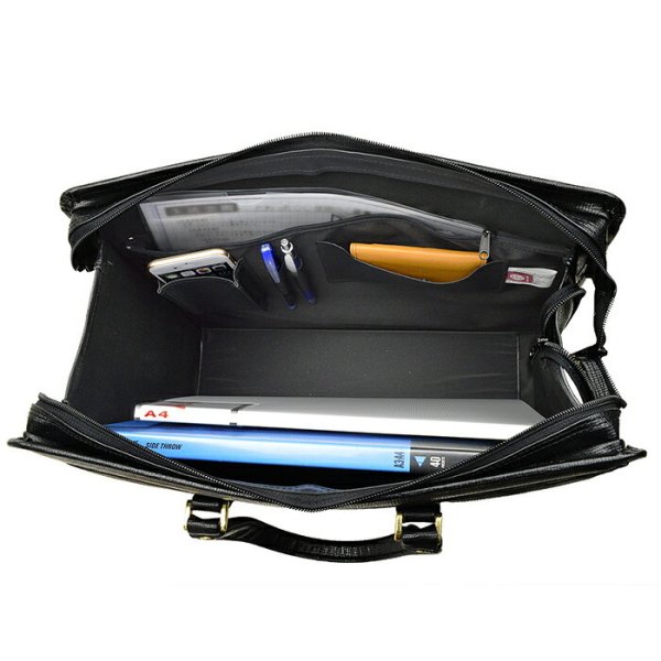 ビジネスバッグメンズブリーフケースレトロ日本製豊岡製B4可変マチ幅機能自立ブランドGUST#22031鍵付きオールドスタイル鞄倶楽部