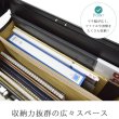 画像7: ビジネスバッグ メンズ a4 ブランド J.C HAMILTON ハミルトン 国産 22307 木製ハンドル ダレスバック ファスナー仕切り付き A4ファイル B4収納 マチ幅広め 軽量 撥水 通勤 通学 就活 鞄倶楽部 (7)