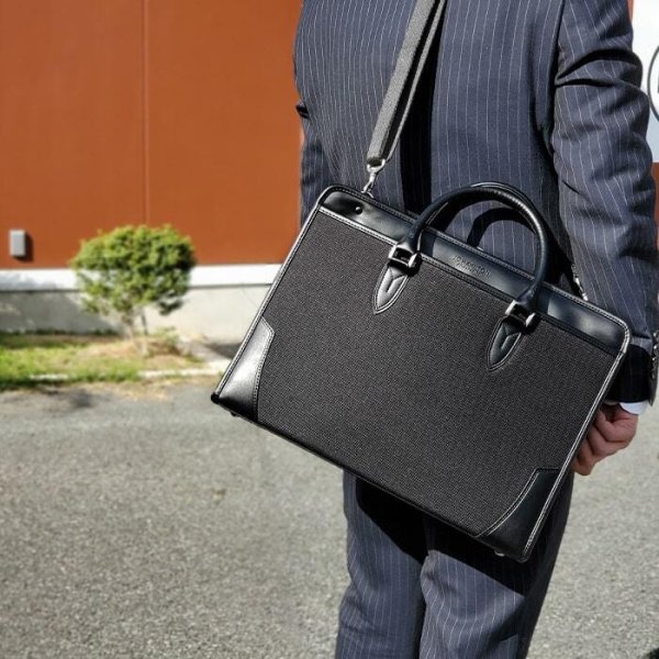 ブリーフケース大開き自立式日本製ビジネスバッグ鞄メンズB4サイズ対応J.CHAMILTON#22351通勤通学鞄倶楽部