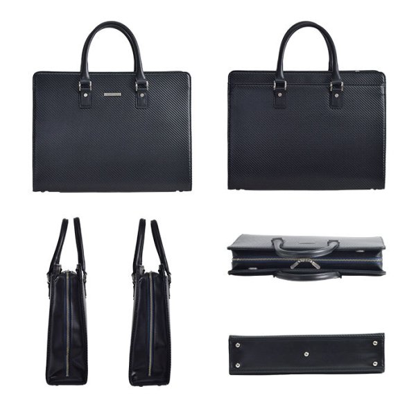 ビジネスバッグブリーフケースA4B4日本製ブランドJ.CHAMILTON22362大開き自立カーボン調雨汚れに強い牛革ハンドル通勤通学就活鞄倶楽部