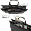 画像10: ビジネスバッグ レトロ調 ブリーフケース メンズ B4 自立 大容量 2way ブランド BRELIOUS 22366 白化合皮 通勤 出張 営業 (10)