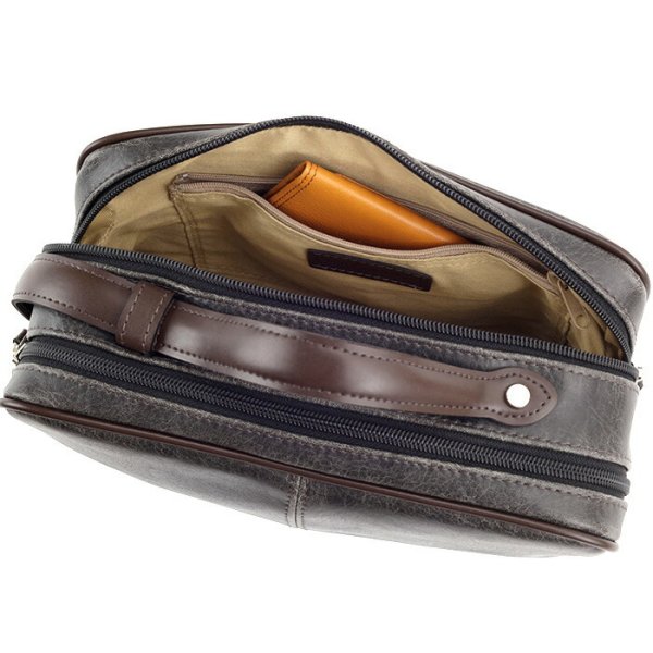 セカンドバッグメンズ2wayポーチダブルファスナーブランドANDYHAWARD25814レトロアンティーク調おしゃれ冠婚葬祭鞄倶楽部