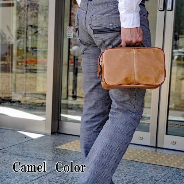 セカンドバッグメンズ2wayポーチダブルファスナーブランドANDYHAWARD25814レトロアンティーク調おしゃれ冠婚葬祭鞄倶楽部