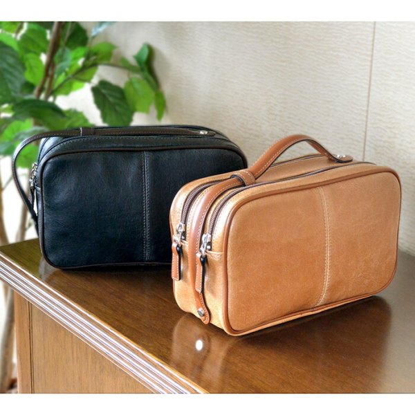 セカンドバッグメンズ2wayポーチダブルファスナーブランドANDYHAWARD25814レトロアンティーク調おしゃれ冠婚葬祭鞄倶楽部