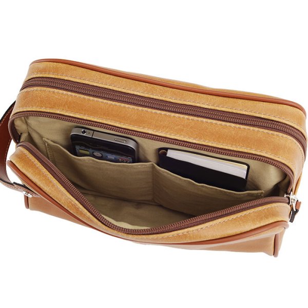 セカンドバッグメンズポーチダブルファスナーブランドANDYHAWARD25815レトロアンティーク調おしゃれ冠婚葬祭鞄倶楽部