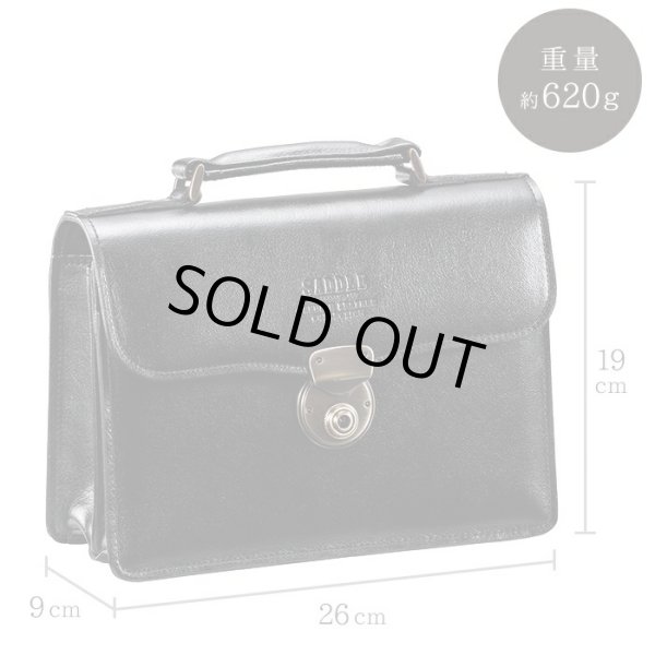 日本製セカンドバッグ本牛革製レザーポーチSADDLE