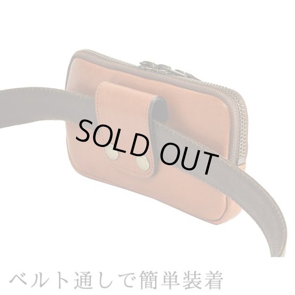 ベルトポーチ本革ミニポーチ日本製ブランドBLAZERCLUB25898牛革電子たばこケーススマホポーチシガーケース外出お散歩鞄倶楽部