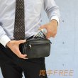 画像2: セカンドバッグ ベルトポーチ 21cm 集金 バッグ 4層仕切 スピードケース BRELIOUS 25899 雨の日も安心の 軽量合成皮革 日本製 豊岡製鞄 小切手 現金 小銭 冠婚葬祭 鞄倶楽部 (2)