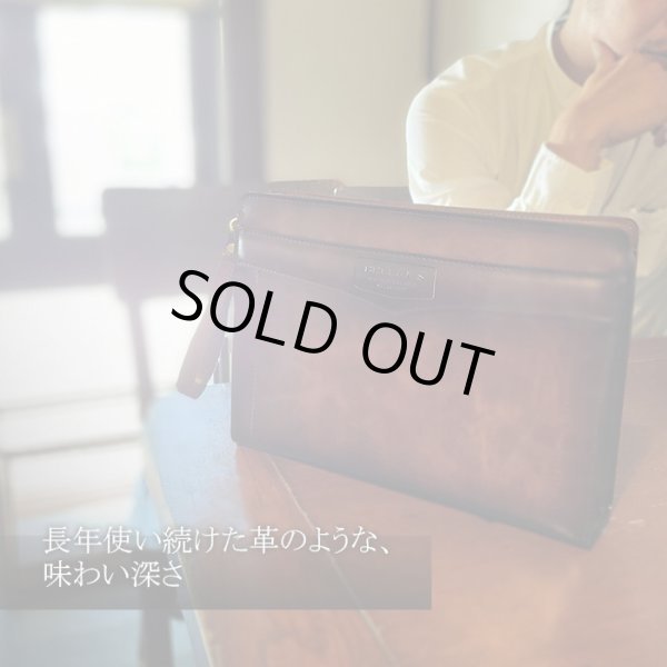 クラッチバッグ日本製レトロセカンドバッグメンズブランドBRELIOUS25923アンティーク調セカンドポーチお散歩お出掛け通勤冠婚葬祭鞄倶楽部